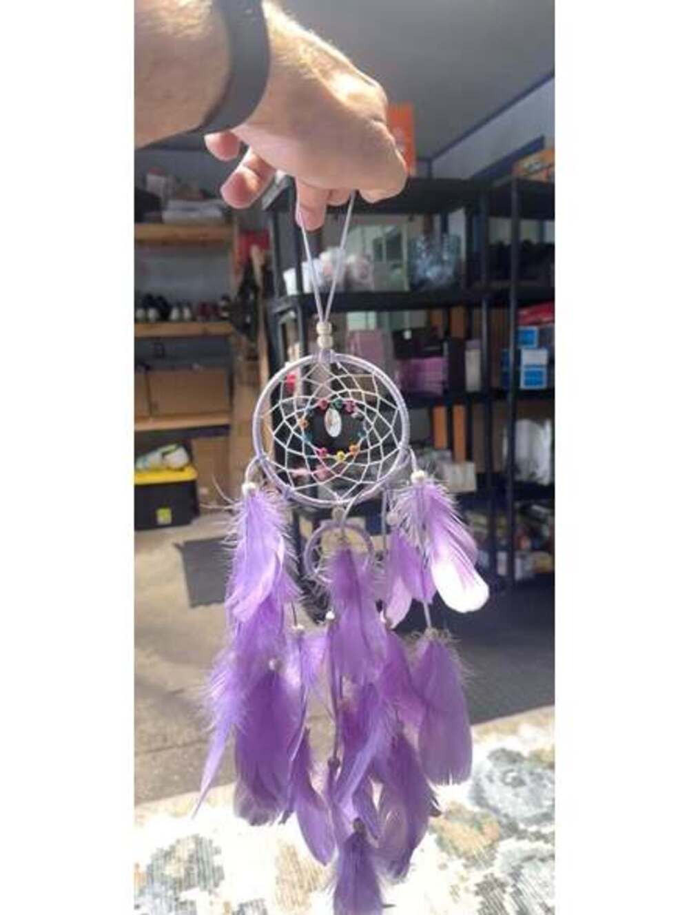Purple Feather Dreamcatcher